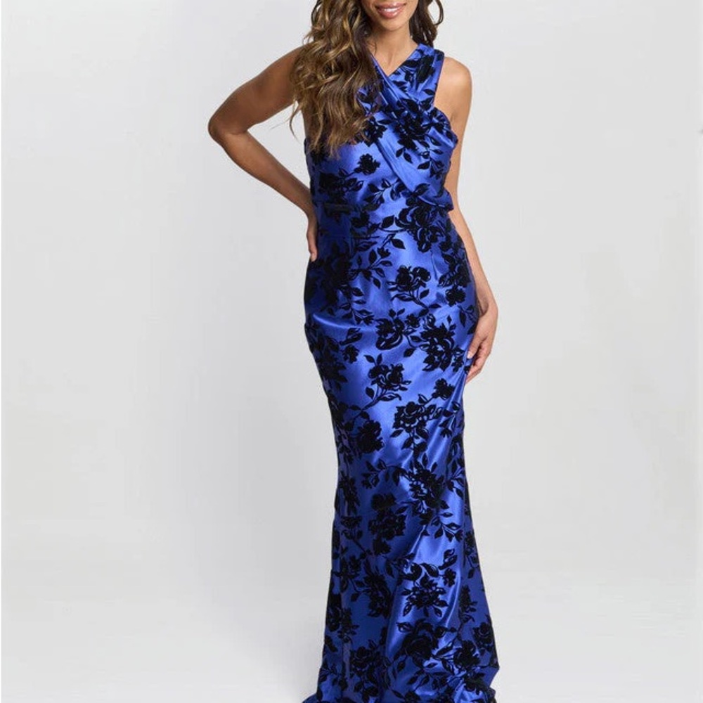 Stunning Blue Floral Gown